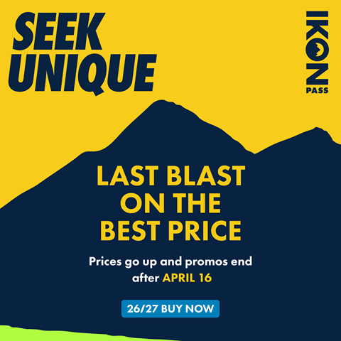 Seek Unique. Last Blast on the best price. Prices go up and promos end after April 16. 26/27 Buy Now.