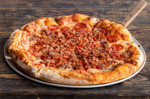 3 meat Pizza