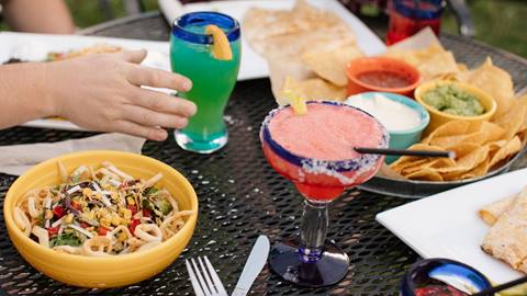 Mexican food at Snowshoe Mountain