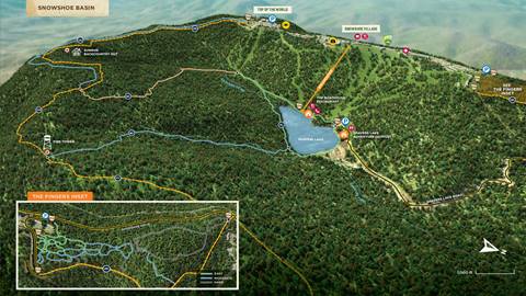 Snowshoe Mountain Backcountry Trail Map