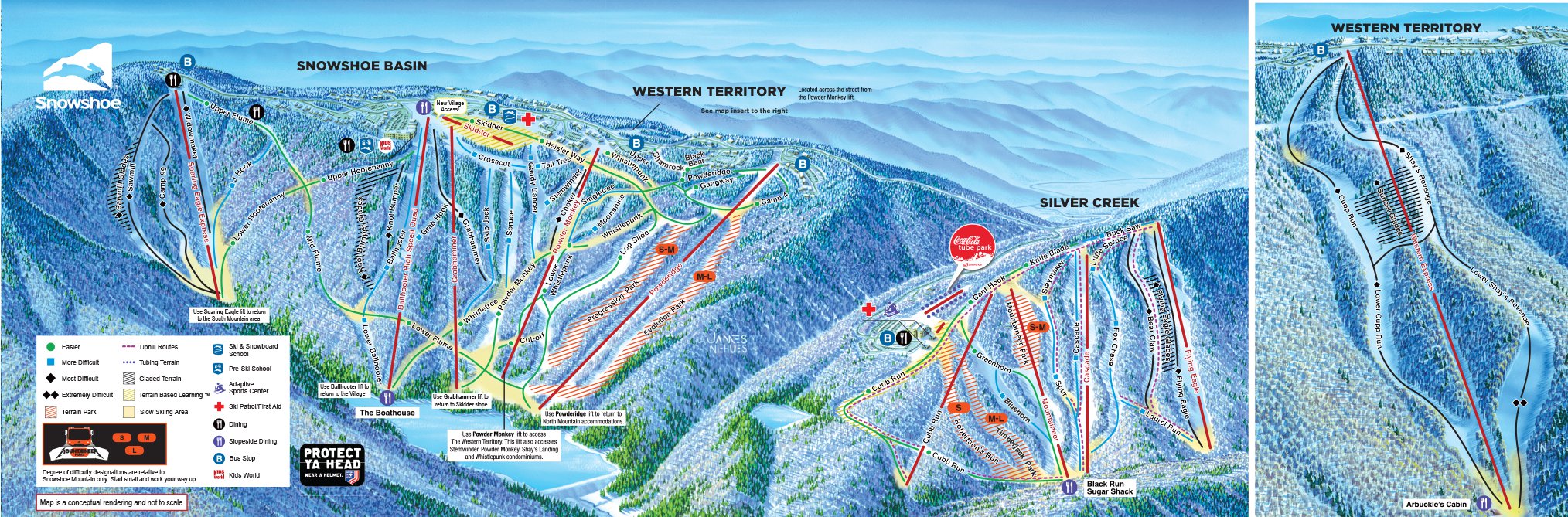 Trail Maps, Backcountry Maps, Ski Maps at Snowshoe Mountain
