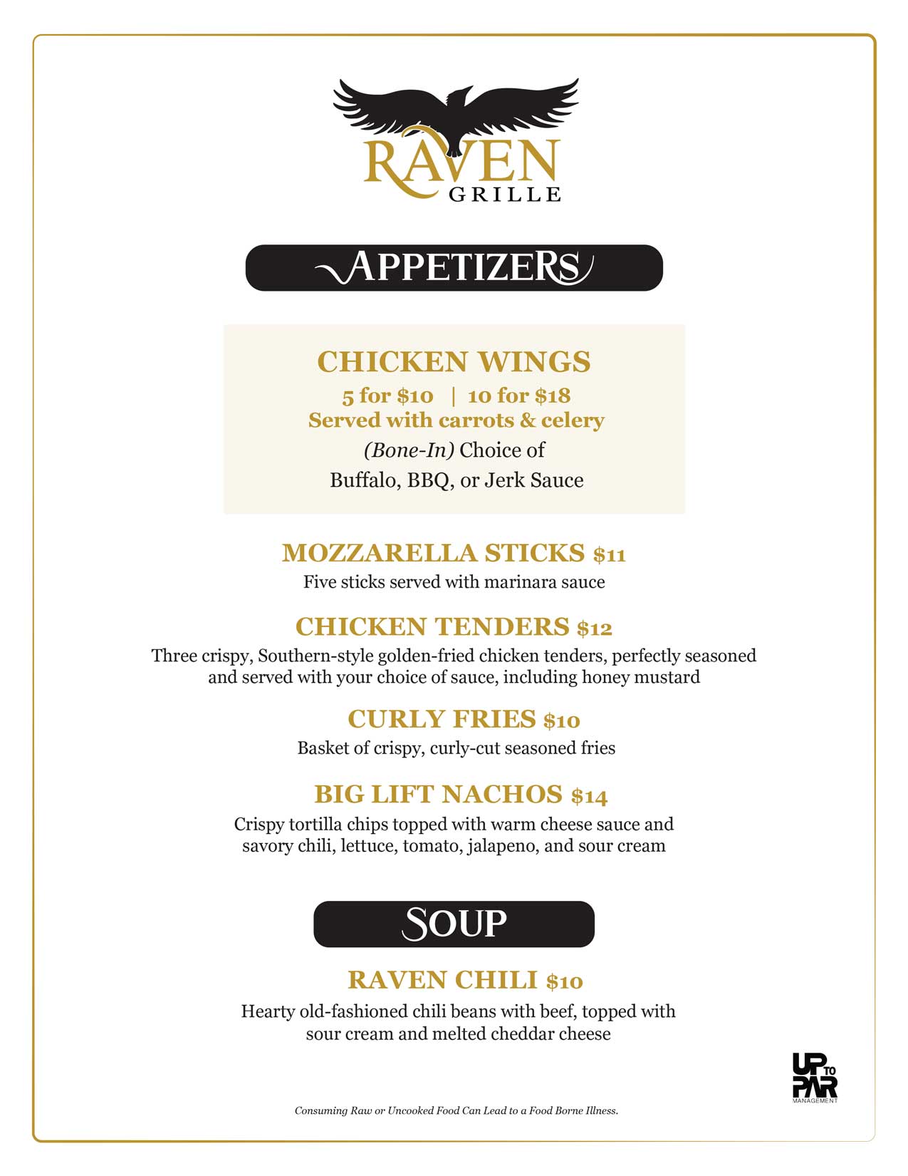 Raven Grill Lunch Menu | Snowshoe Mountain