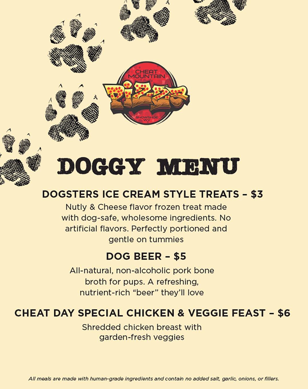 Dog Menu