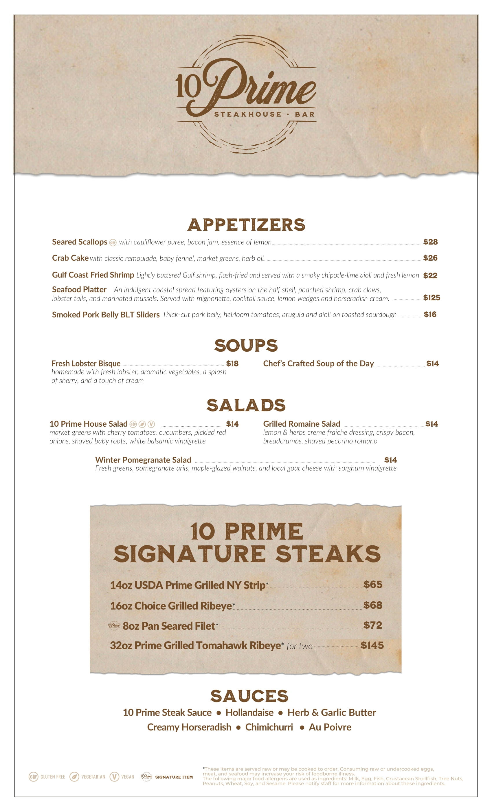 10 Prime Steakhouse | Snowshoe Mountain