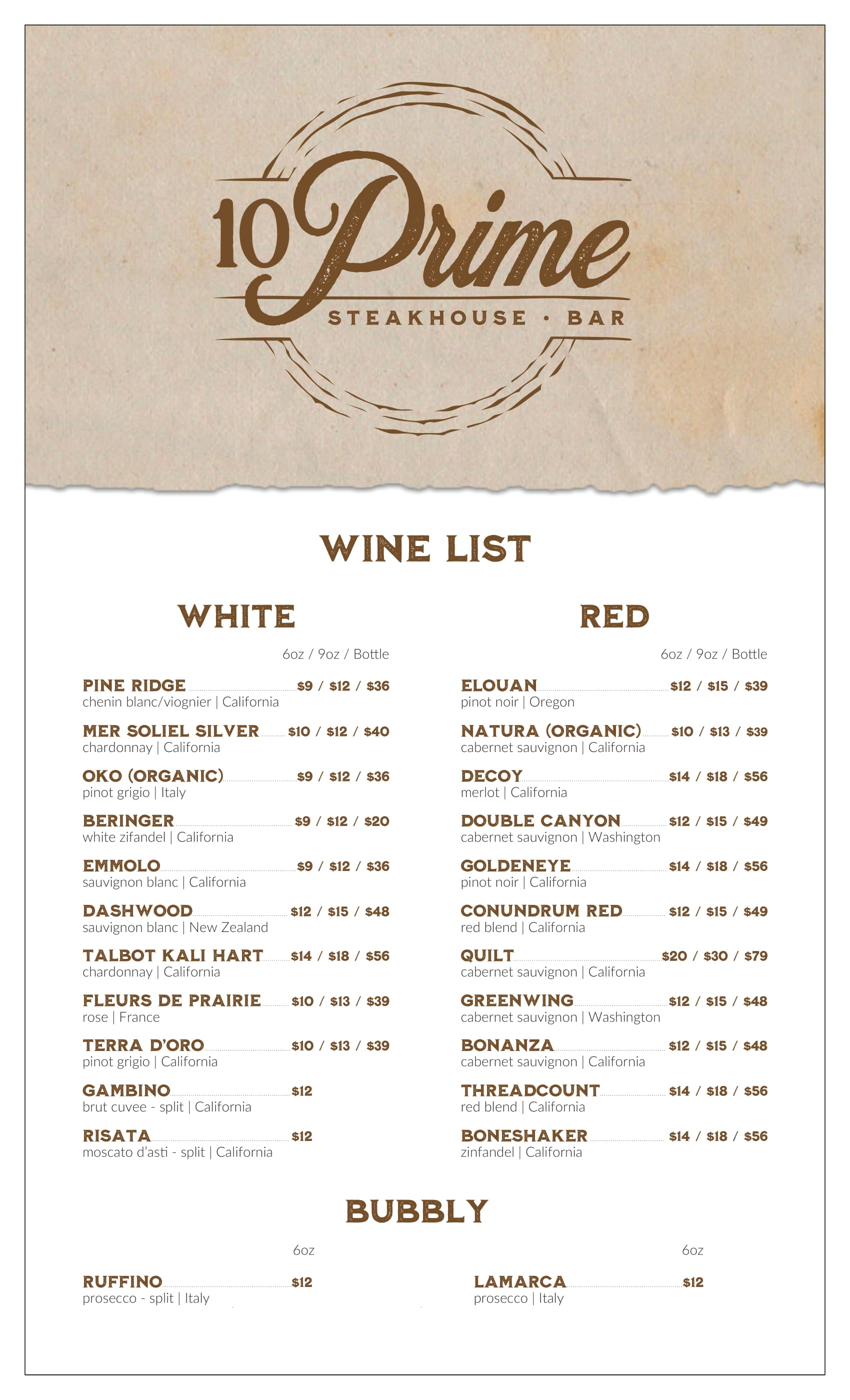 10 Prime Steakhouse | Snowshoe Mountain