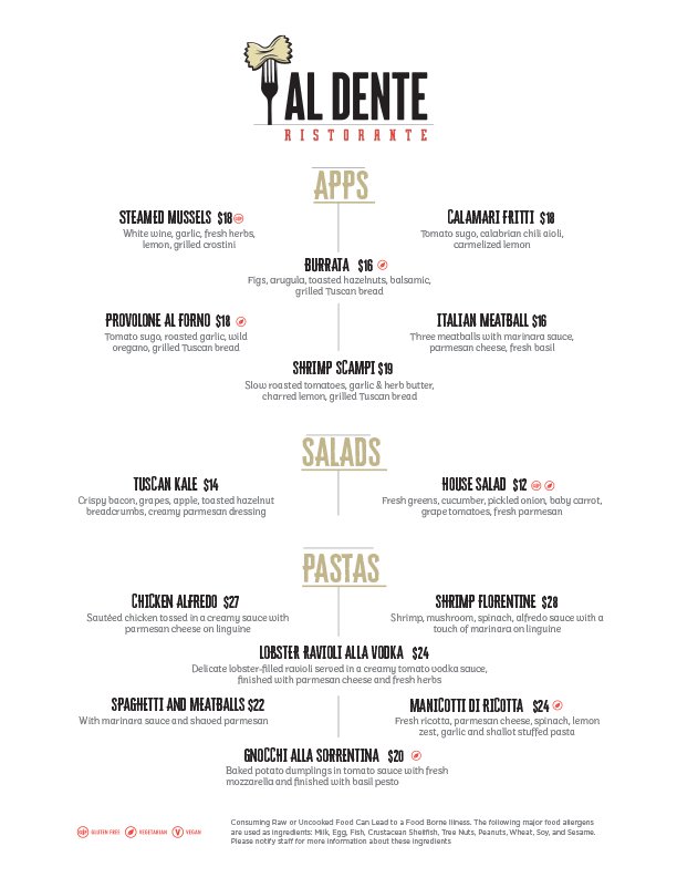 Al Dente Ristorante | Snowshoe Mountain