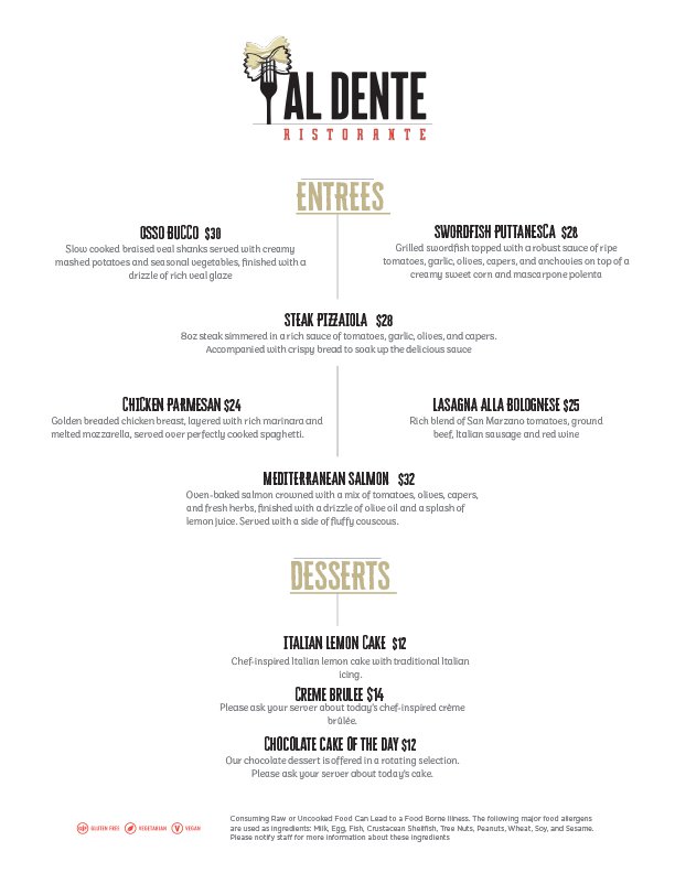 Al Dente Ristorante | Snowshoe Mountain