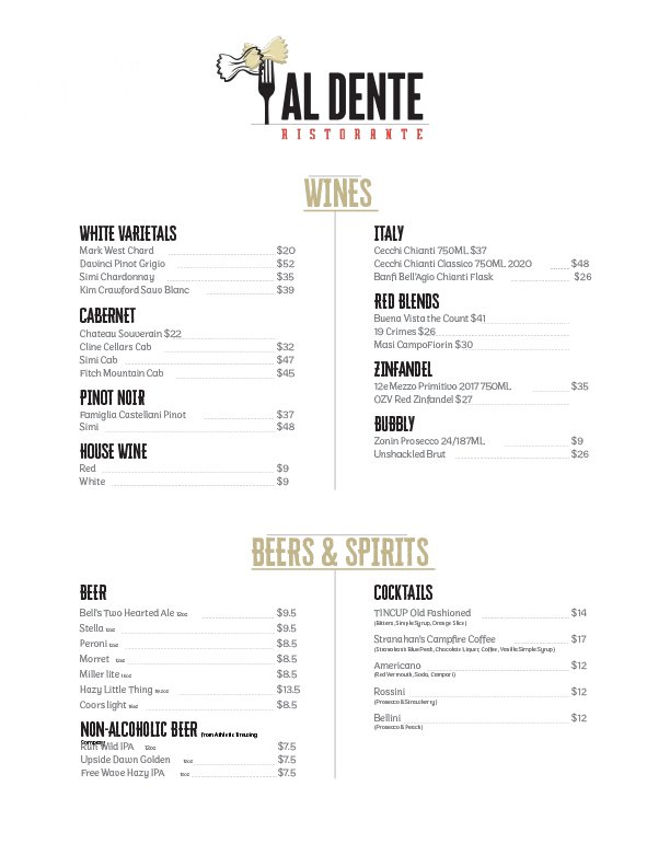 Al Dente Ristorante | Snowshoe Mountain