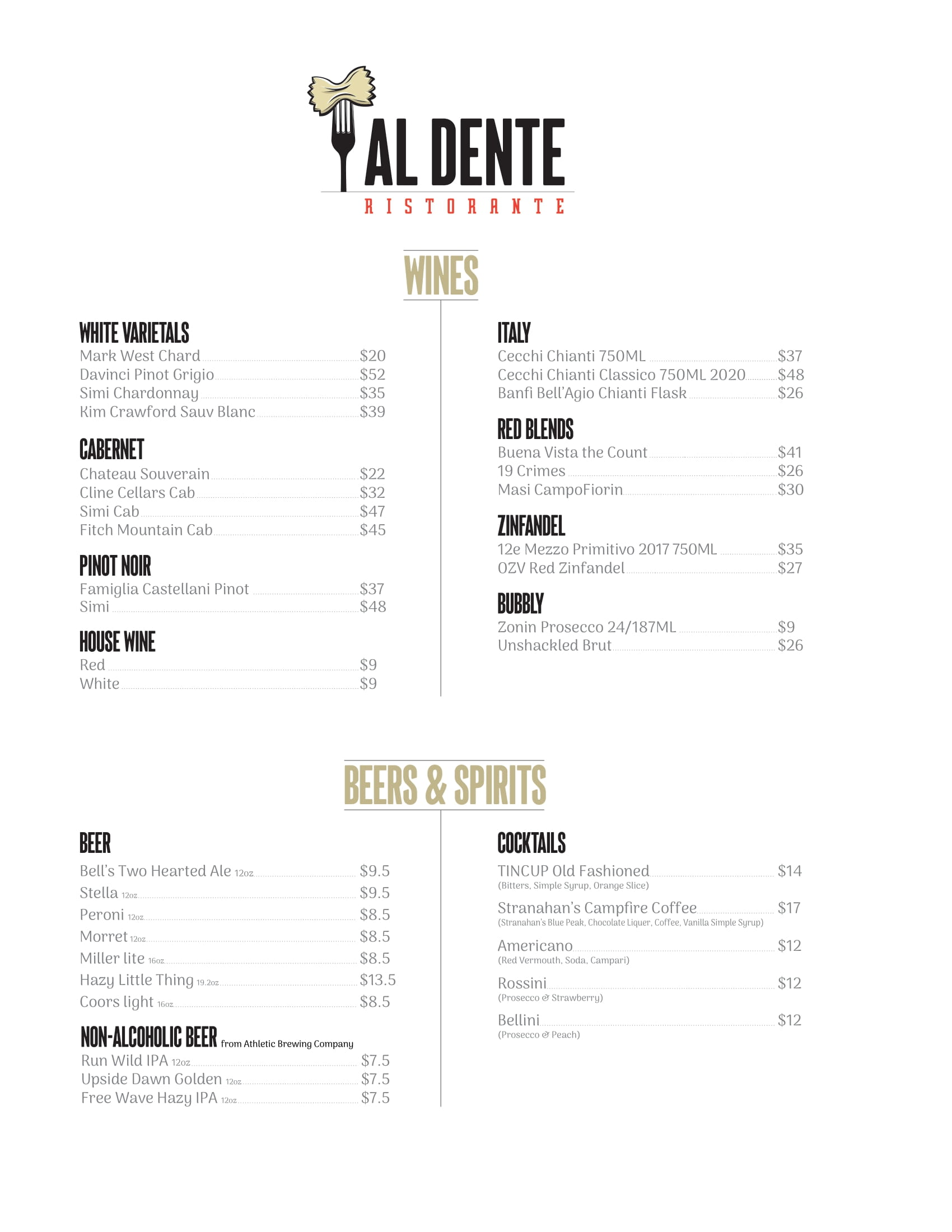 Al Dente Ristorante | Snowshoe Mountain