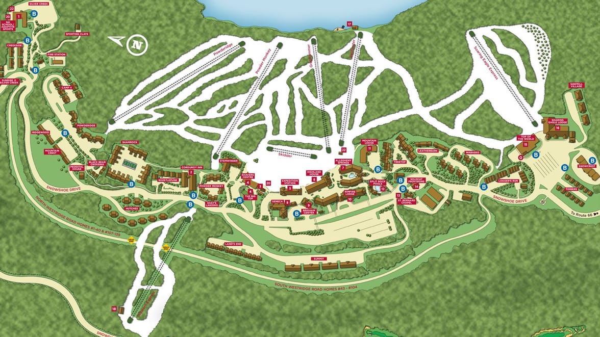 Snowshoe Mountain Lodging Map Mountain Info Snowshoe Mountain Resort
