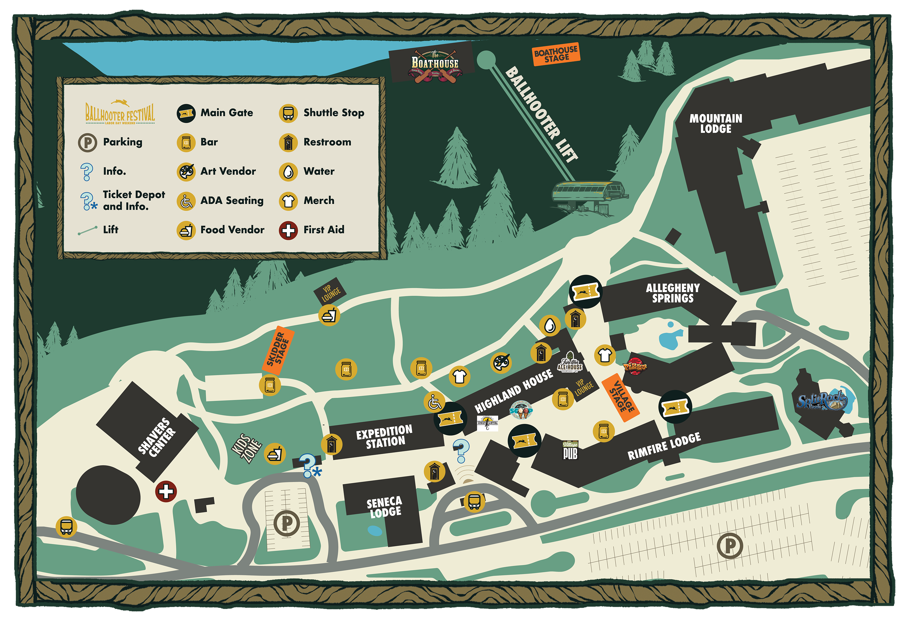 Ballhooter Festival Map 2026