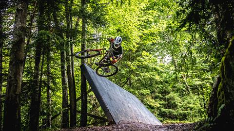 Downhill Mountain Biking at Snowshoe Mountain