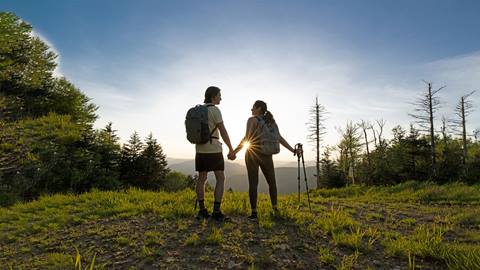 Backcountry hiking at Snowshoe Mountain