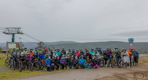Womens Bike Camp group photo