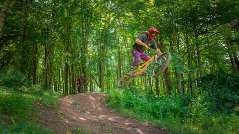 Snowshoe Bike Park Opening Day at Snowshoe Mountain