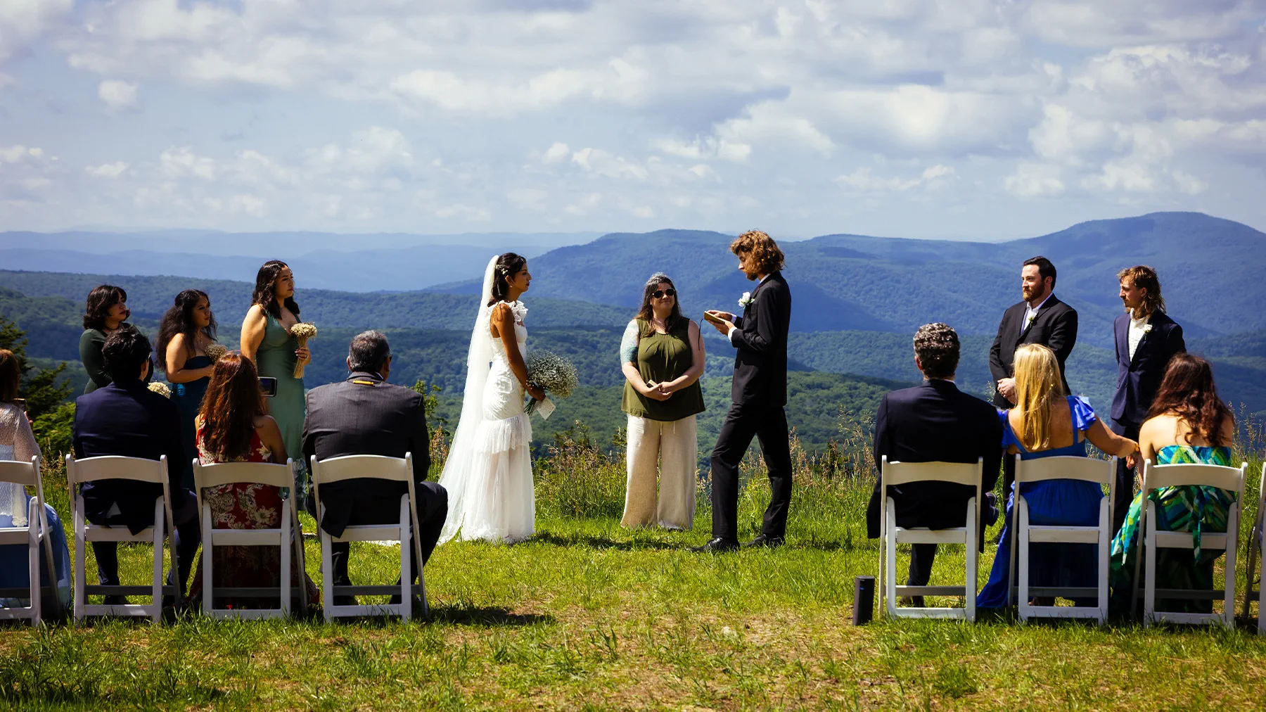 Wedding ceremony at the Airport | Snowshoe Mountain