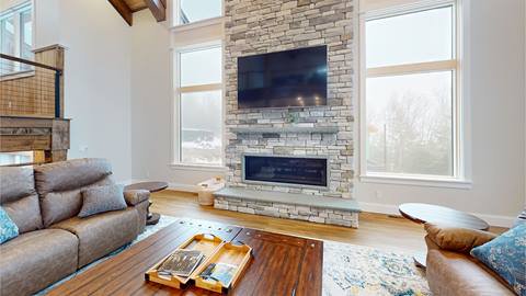 Living Room of Red Spruce 7 Vacation Home at Snowshoe Mountain