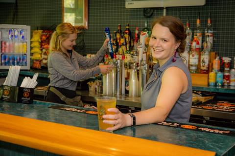 Bartender Serving Drink