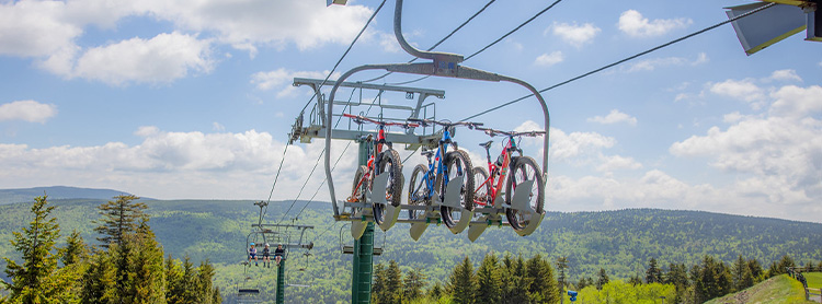 Snowshoe bike lifts