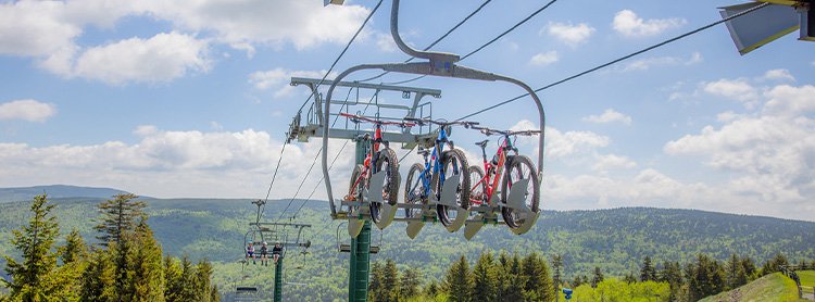Snowshoe bike lifts