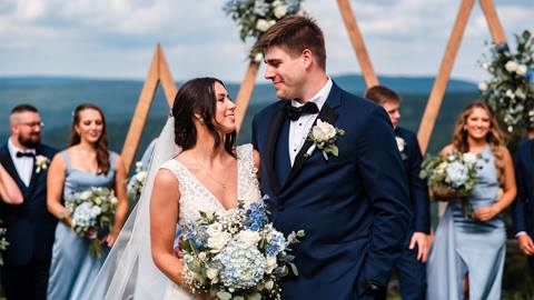 summer wedding at Snowshoe Mountain