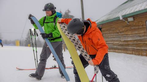 Uphill Skiing