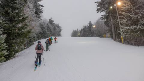 Uphill Skiing