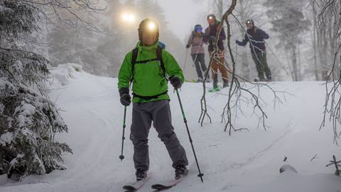 Uphill Skiing
