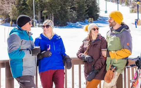 Friends hanging out after a run