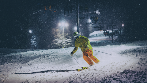 Night Skiing at Snowshoe Mountain