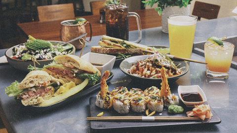 Food spread at Snowshoe Mountain