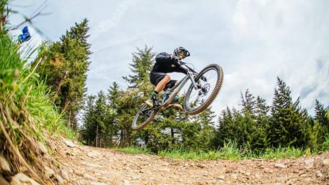 Mountain biker