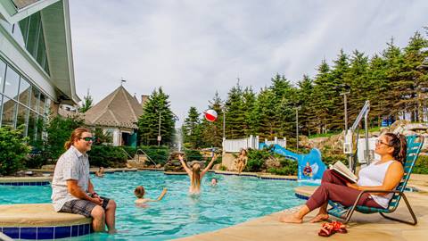 People at the pool