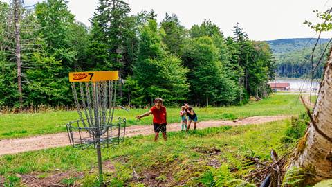Disc golf at Snowshoe Mountain